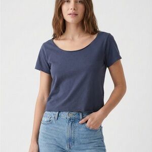 Brandy Melville Navy Short Sleeve Tee